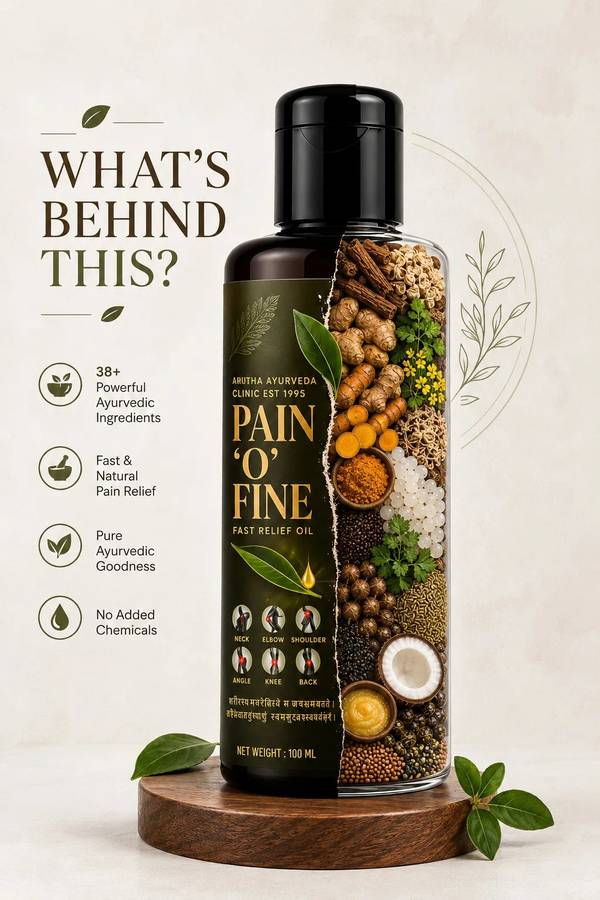 Pain 'O' Fine: What's Behind This?, for Amrutha Ayurveda Clinic